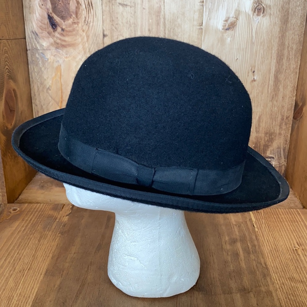 MORRIS VINTAGE MADE IN USA BLACK HAT XL WOOL